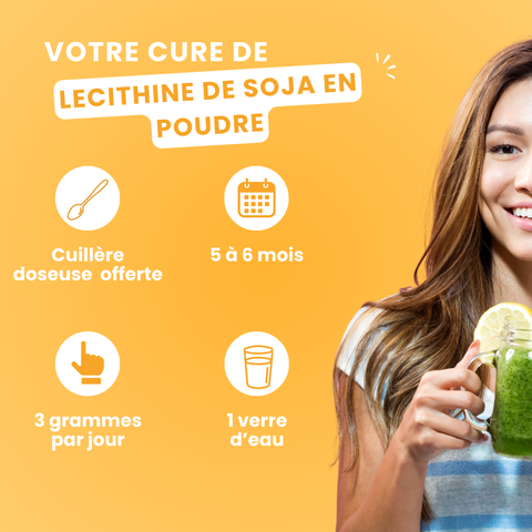 Lécithine de soja en poudre 500G