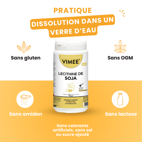 Lécithine de soja en poudre 500G