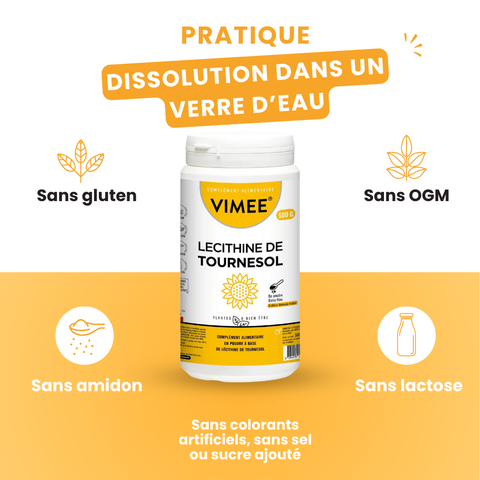 Lécithine de tournesol en poudre 500G