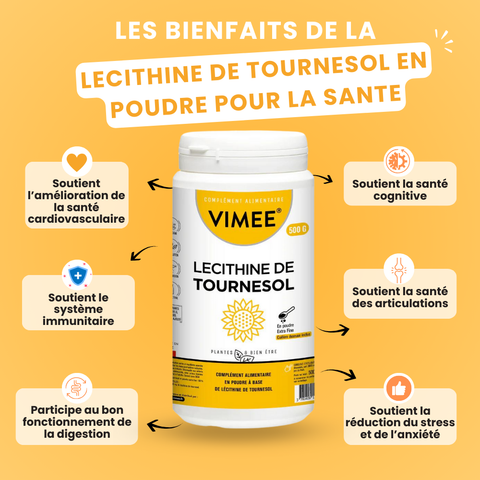 Lécithine de tournesol en poudre 500G