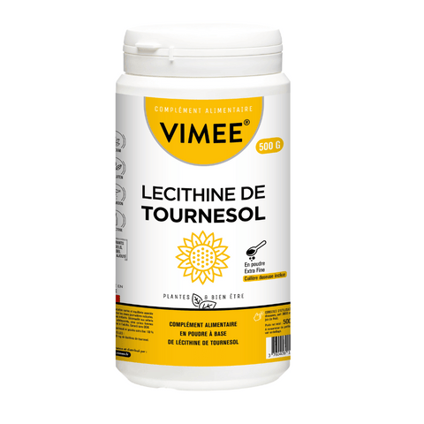 Lécithine de tournesol devant vimee