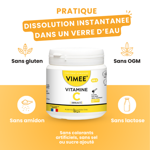 Vitamine C poudre extra soluble 500g